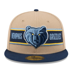 Memphis Grizzlies 2024 NBA Draft 59FIFTY Fitted Hat - Tan/Navy discount