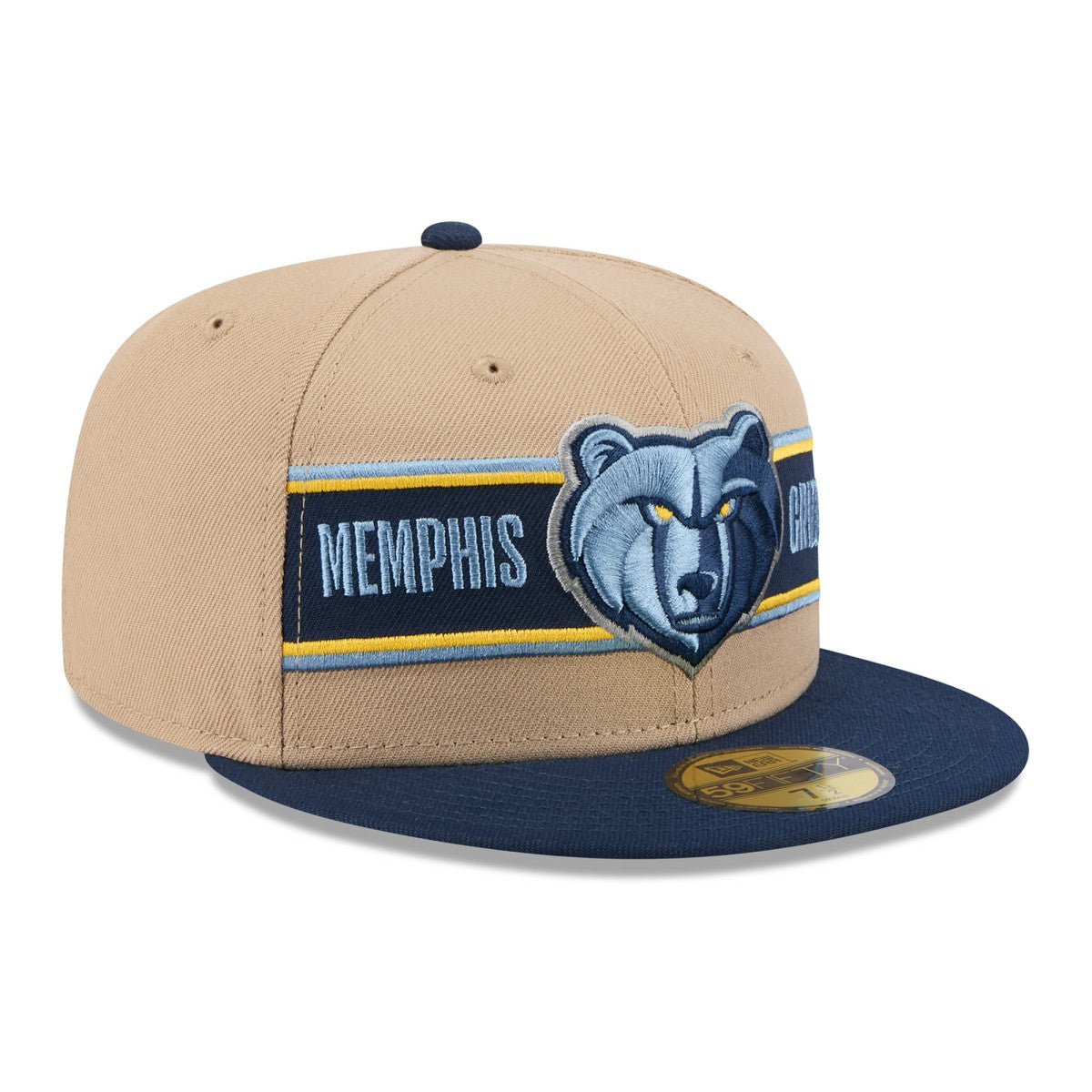 Memphis Grizzlies 2024 NBA Draft 59FIFTY Fitted Hat - Tan/Navy discount
