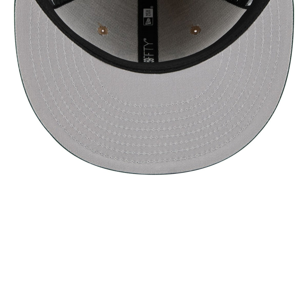 Milwaukee Bucks 2024 NBA Draft 59FIFTY Fitted Hat - Tan/Hunter Green on sale