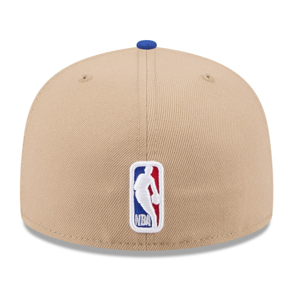 New York Knicks 2024 NBA Draft 59FIFTY Fitted Hat - Tan/Blue discount