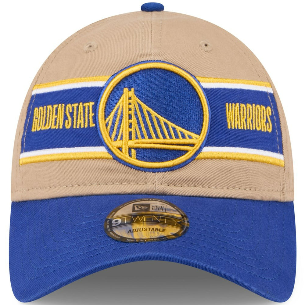 Golden State Warriors 2024 NBA Draft 9TWENTY Adjustable Hat sale - Tan/Royal discount