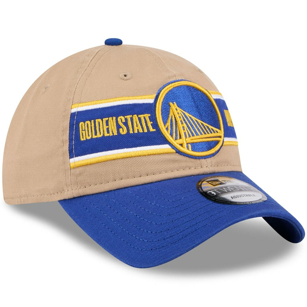 Golden State Warriors 2024 NBA Draft 9TWENTY Adjustable Hat sale - Tan/Royal discount