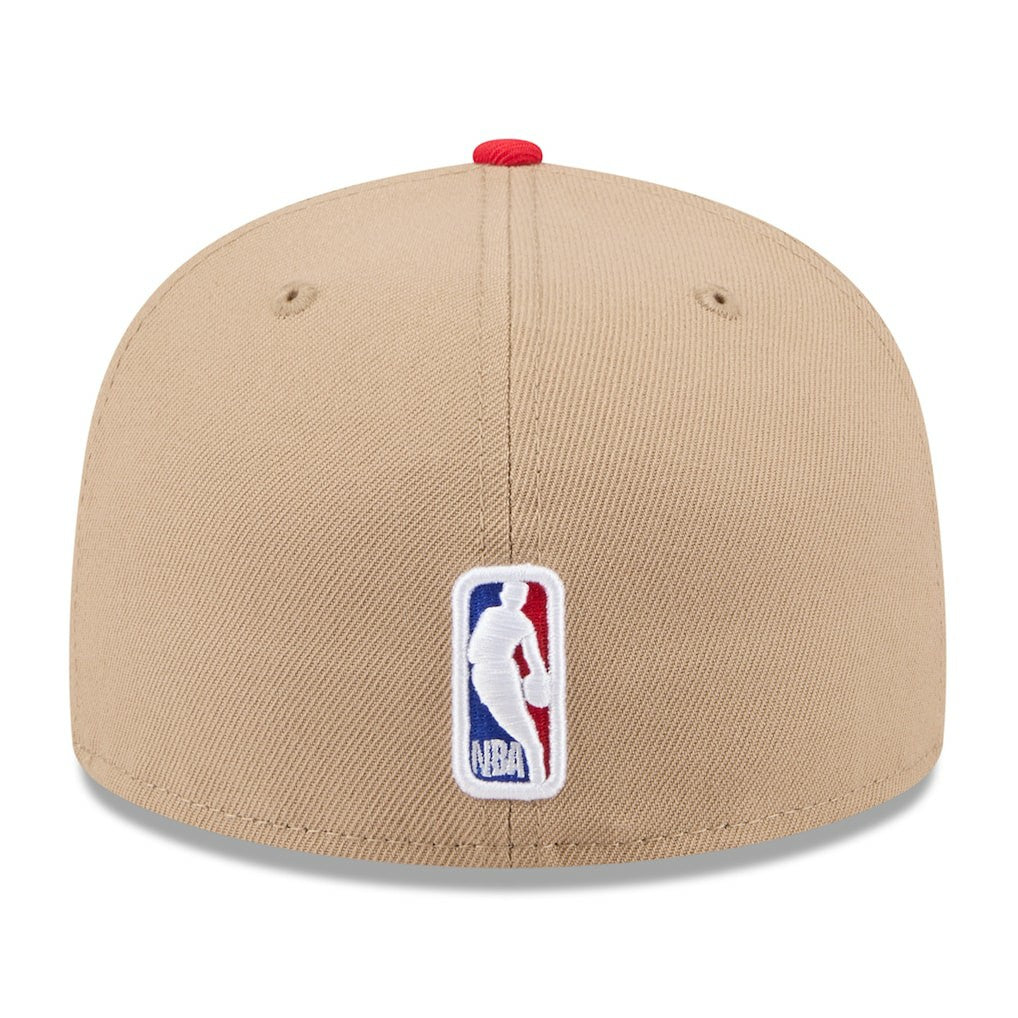 Chicago Bulls 2024 NBA Draft 59FIFTY Fitted Hat - Tan/Red for sale