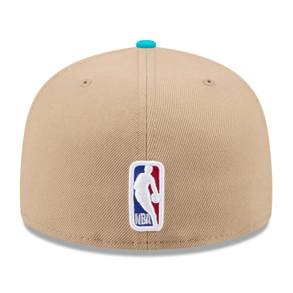 Charlotte Hornets 2024 NBA Draft 59FIFTY Fitted Hat - Tan/Teal cheap