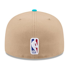Charlotte Hornets 2024 NBA Draft 59FIFTY Fitted Hat - Tan/Teal cheap