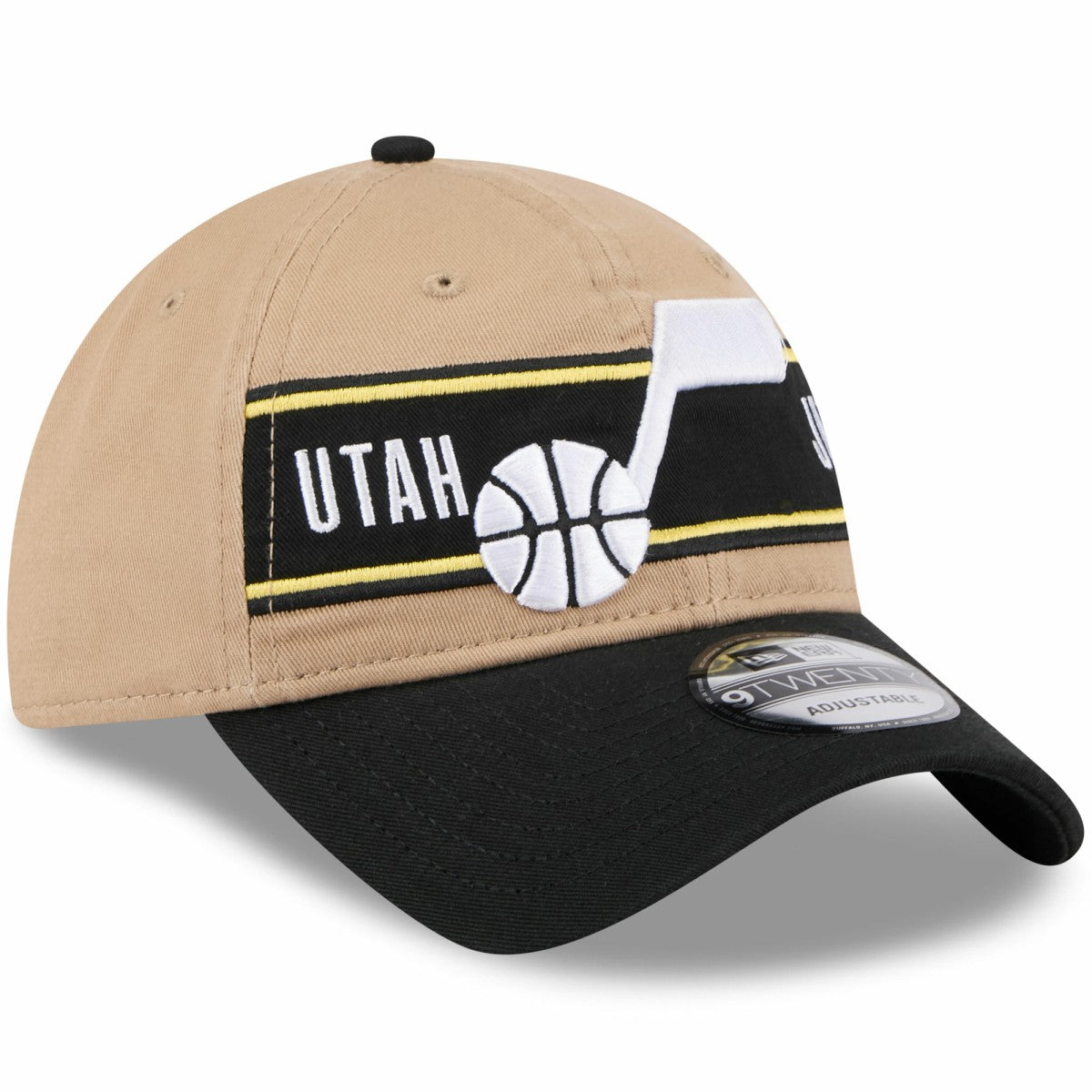 Utah Jazz 2024 NBA Draft 9TWENTY Adjustable Hat - Tan/Black cheap