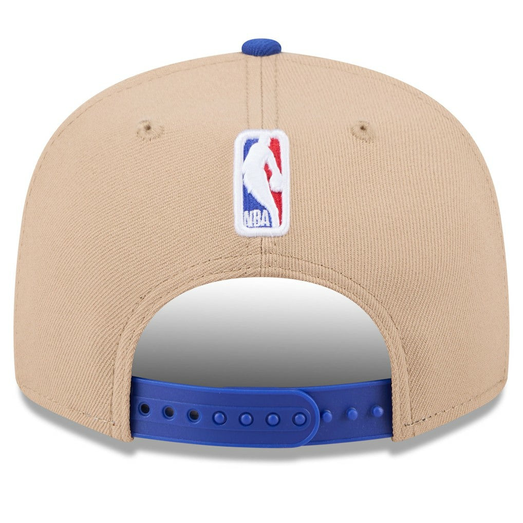 Philadelphia 76ers 2024 NBA Draft 9FIFTY Snapback Hat - Tan/Royal for sale