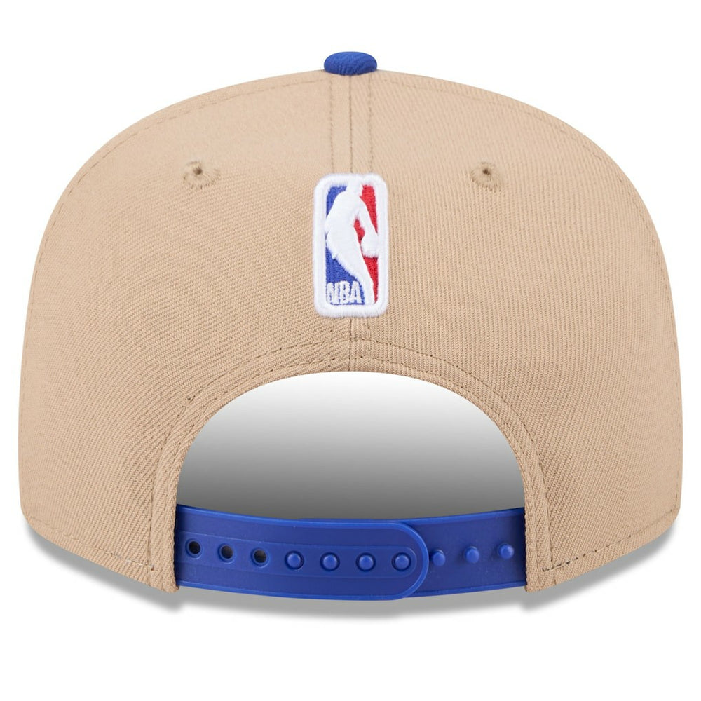 Philadelphia 76ers 2024 NBA Draft 9FIFTY Snapback Hat - Tan/Royal for sale