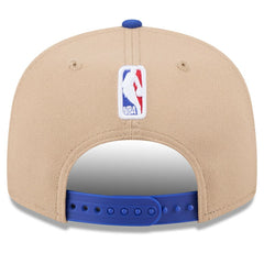 Philadelphia 76ers 2024 NBA Draft 9FIFTY Snapback Hat - Tan/Royal for sale