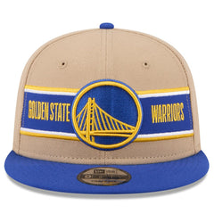 Golden State Warriors 2024 NBA Draft 9FIFTY Snapback Hat sale - Tan/Royal cheap