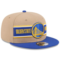 Golden State Warriors 2024 NBA Draft 9FIFTY Snapback Hat sale - Tan/Royal cheap