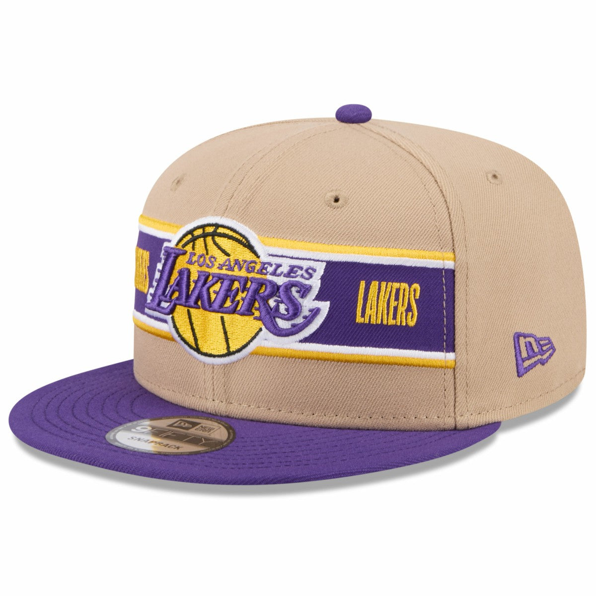 Los Angeles Lakers 2024 NBA Draft 9FIFTY Snapback Hat - Tan/Purple outlet