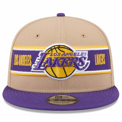 Los Angeles Lakers 2024 NBA Draft 9FIFTY Snapback Hat - Tan/Purple outlet