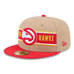 Atlanta Hawks 2024 NBA Draft 59FIFTY Fitted Hat - Tan/Red cheap