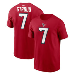 C.J. Stroud Houston Texans Player Name & Number T-Shirt - Red online