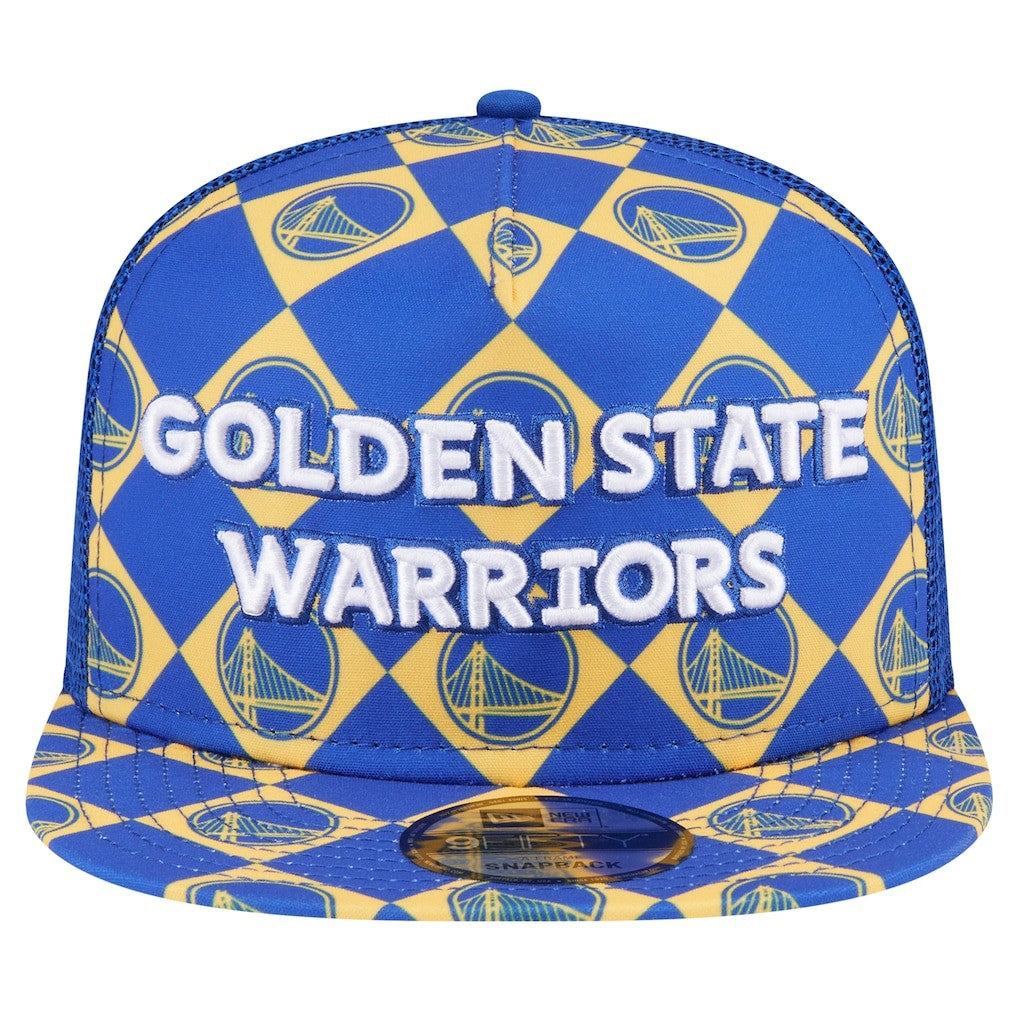 Golden State Warriors Seeing Diamonds A-Frame Trucker 9FIFTY Snapback Hat sale - Royal outlet