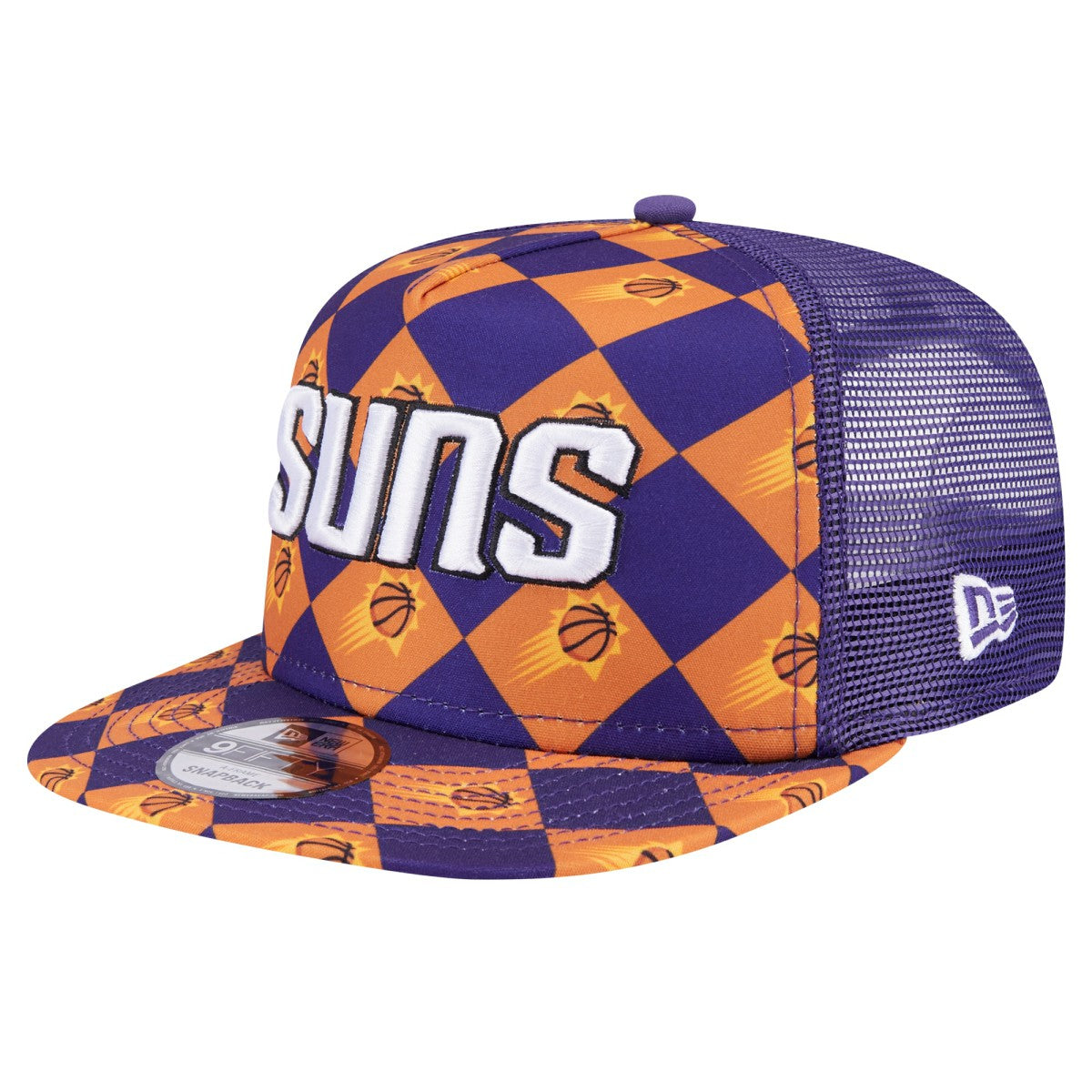 Phoenix Suns Seeing Diamonds A-Frame Trucker 9FIFTY Snapback Hat - Purple cheap