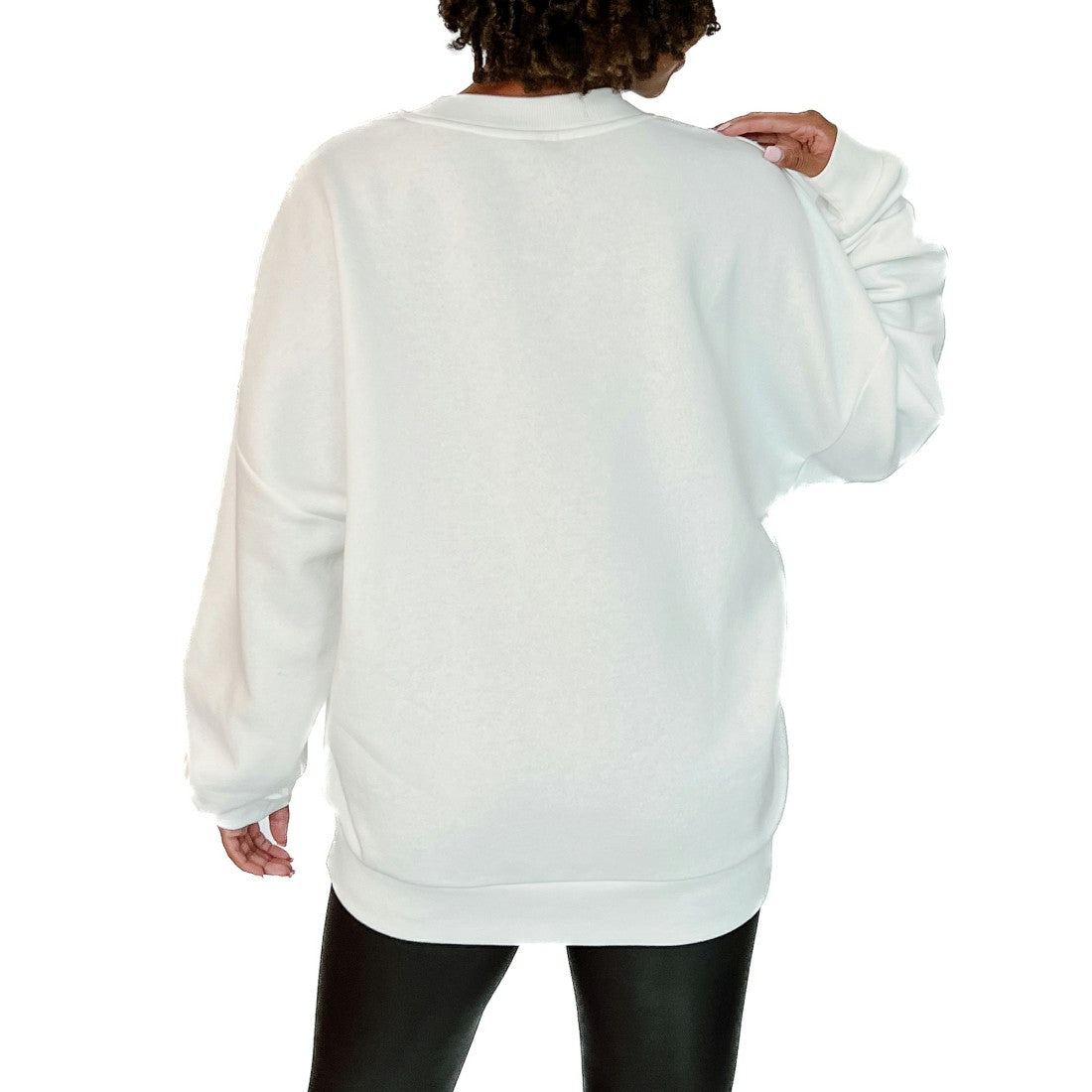 Green Bay Packers Gameday Couture Women's Just Go With It Oversized Long Sleeve Crewneck Sweatshirt – White on sale