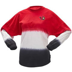 Ottawa Senators Fanatics Women's Ombre Long Sleeve T-Shirt - Red/Black T-shirts