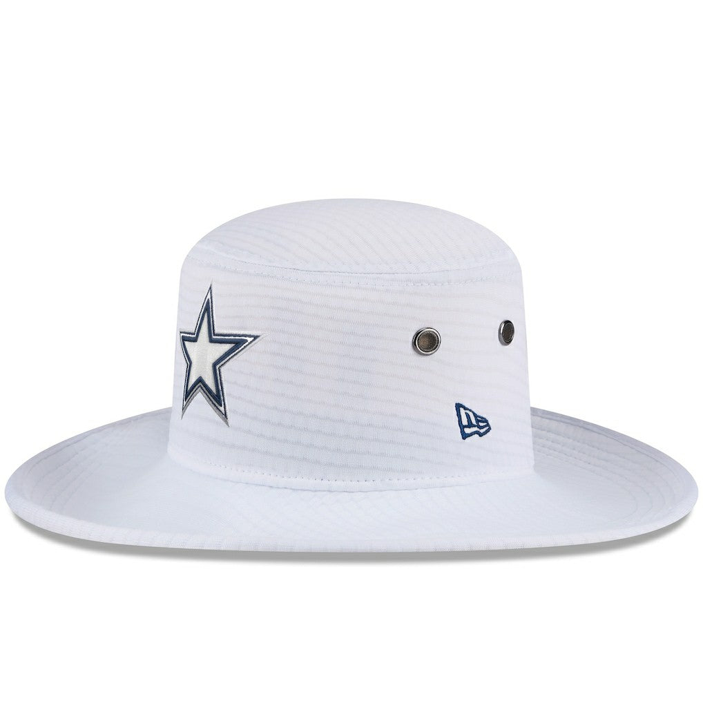 Dallas Cowboys New Era 2024 NFL Training Camp Panama Bucket Hat - White cheap