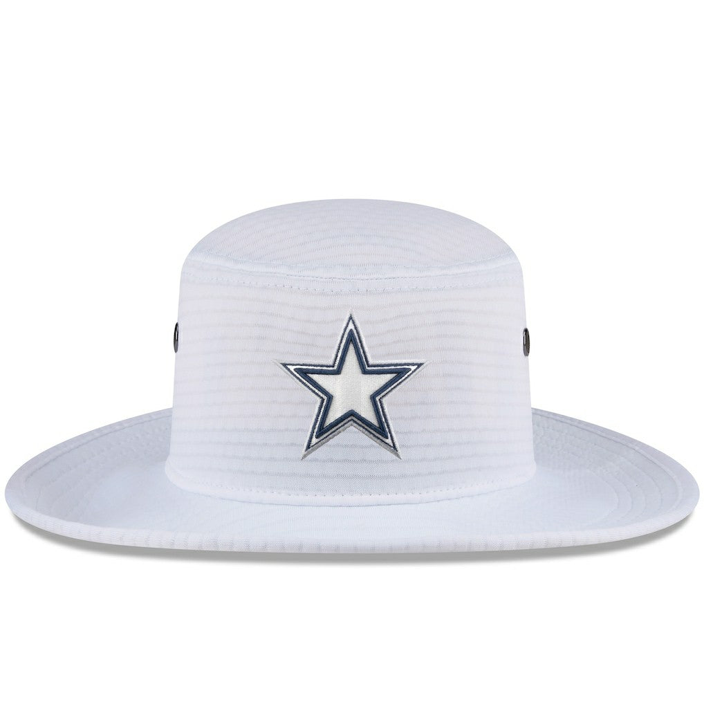 Dallas Cowboys New Era 2024 NFL Training Camp Panama Bucket Hat - White cheap