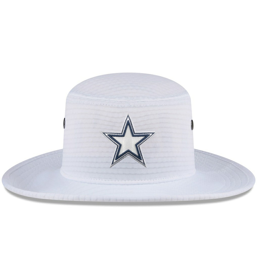 Dallas Cowboys New Era 2024 NFL Training Camp Panama Bucket Hat - White cheap