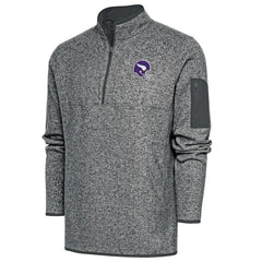 Minnesota Vikings Antigua Fortune Quarter-Zip Pullover Jacket - Heather Charcoal for sale