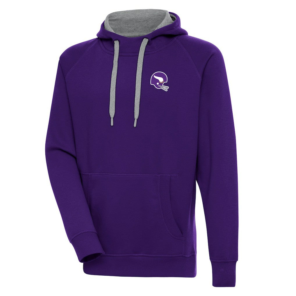 Minnesota Vikings Antigua Victory Pullover Hoodie - Purple on sale