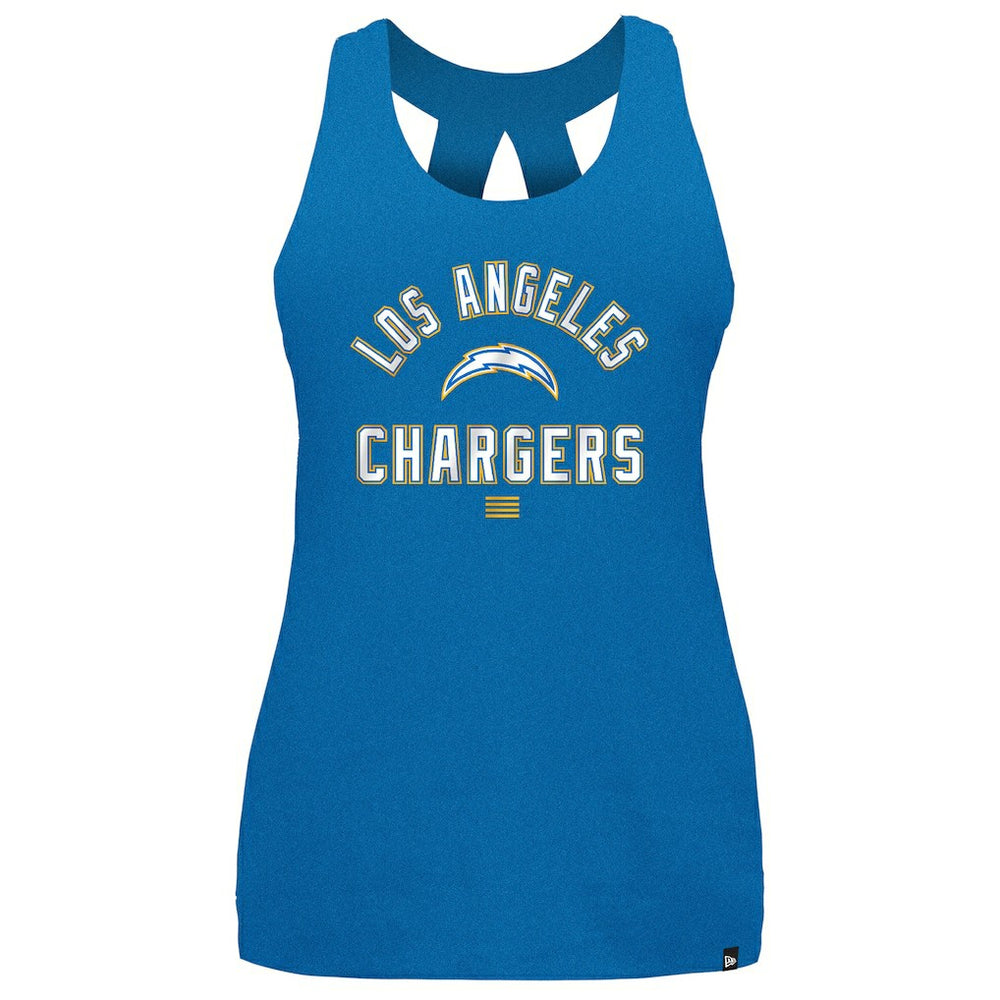 Los Angeles Chargers New Era Women's 2024 NFL Training Camp Tank Top - Powder Blue on sale