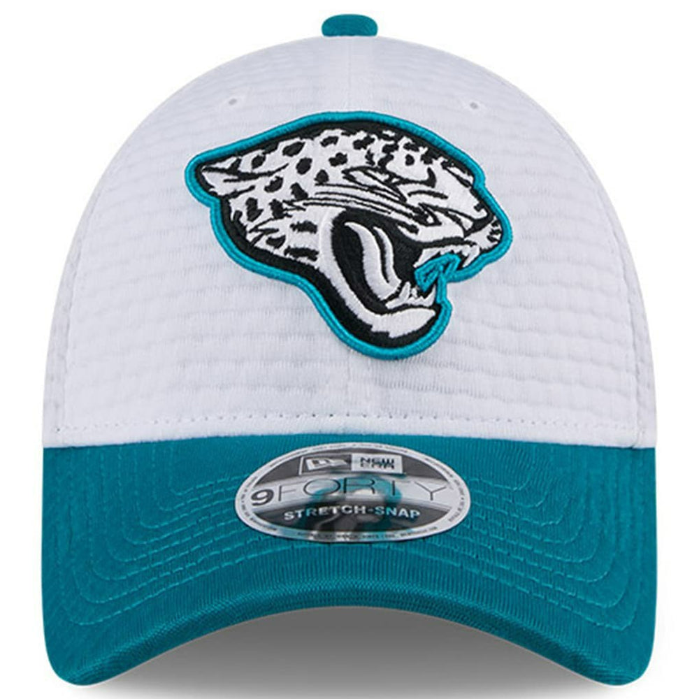 Jacksonville Jaguars New Era 2024 NFL Training Camp 9FORTY Adjustable Hat - White/Teal online