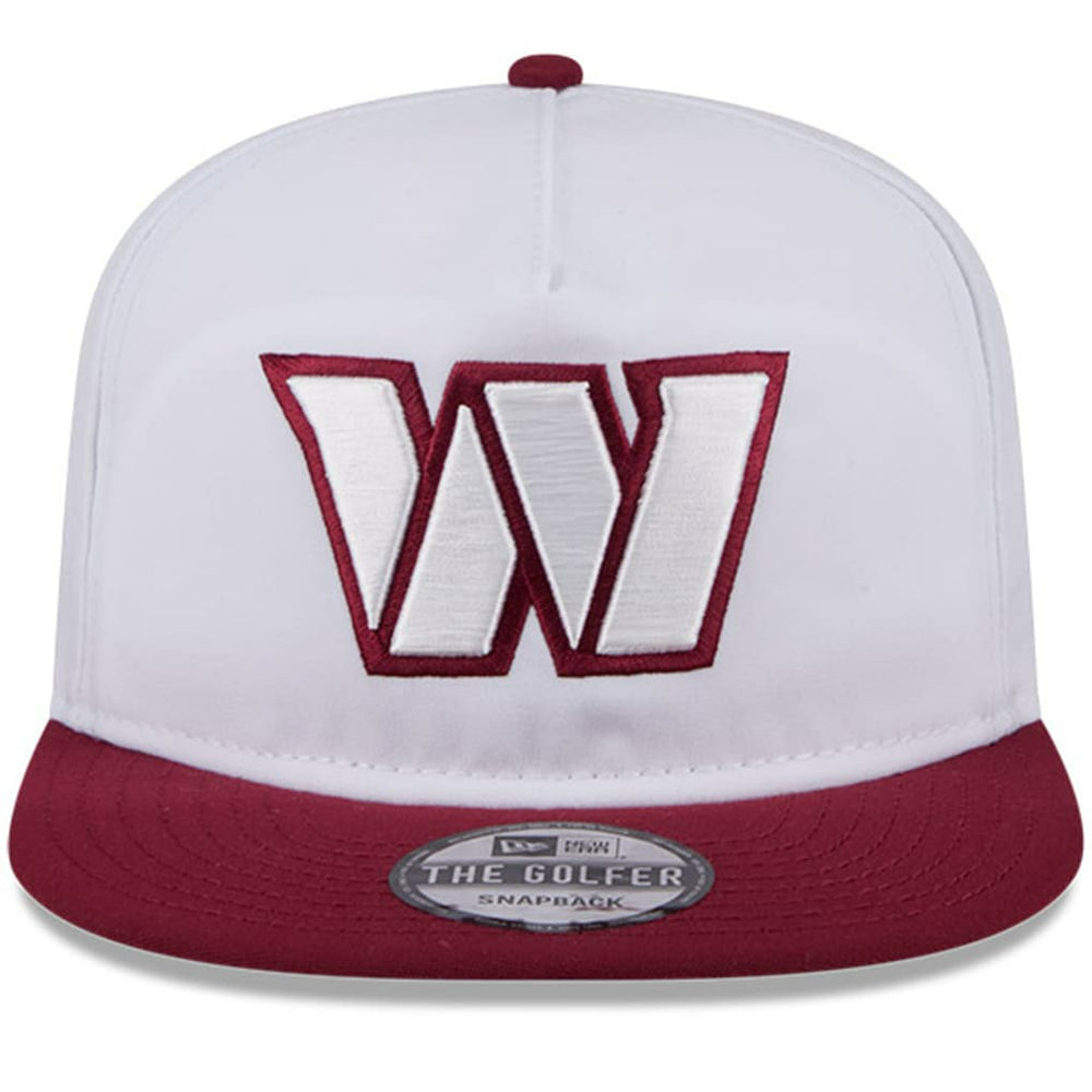 Washington Commanders New Era 2024 NFL Training Camp Golfer Snapback Hat - White/Burgundy for sale