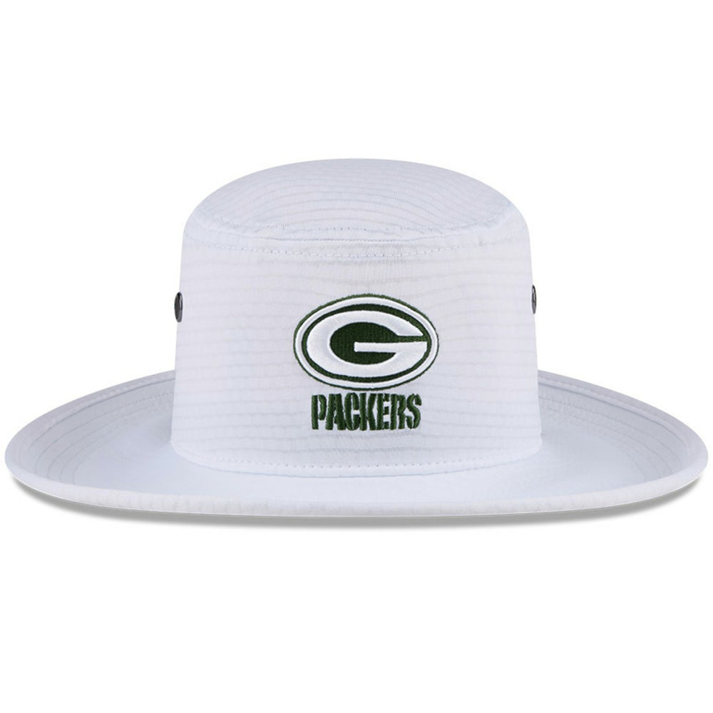 Green Bay Packers New Era 2024 NFL Training Camp Panama Bucket Hat - White sale