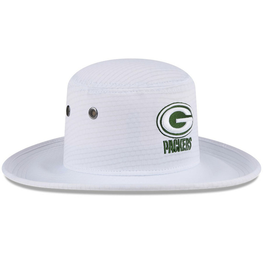 Green Bay Packers New Era 2024 NFL Training Camp Panama Bucket Hat - White sale