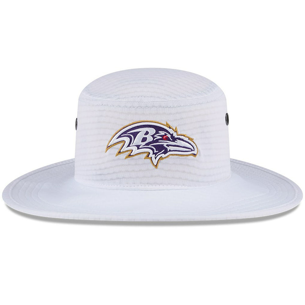 Baltimore Ravens New Era 2024 NFL Training Camp Panama Bucket Hat - White cheap