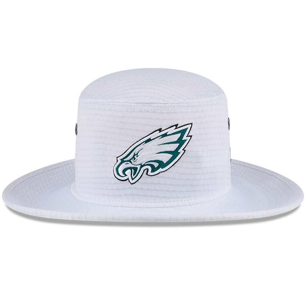 Philadelphia Eagles New Era 2024 NFL Training Camp Panama Bucket Hat - White discount