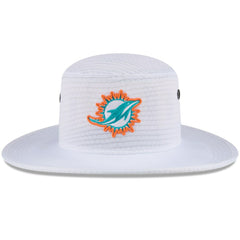 Miami Dolphins New Era 2024 NFL Training Camp Panama Bucket Hat - White sale