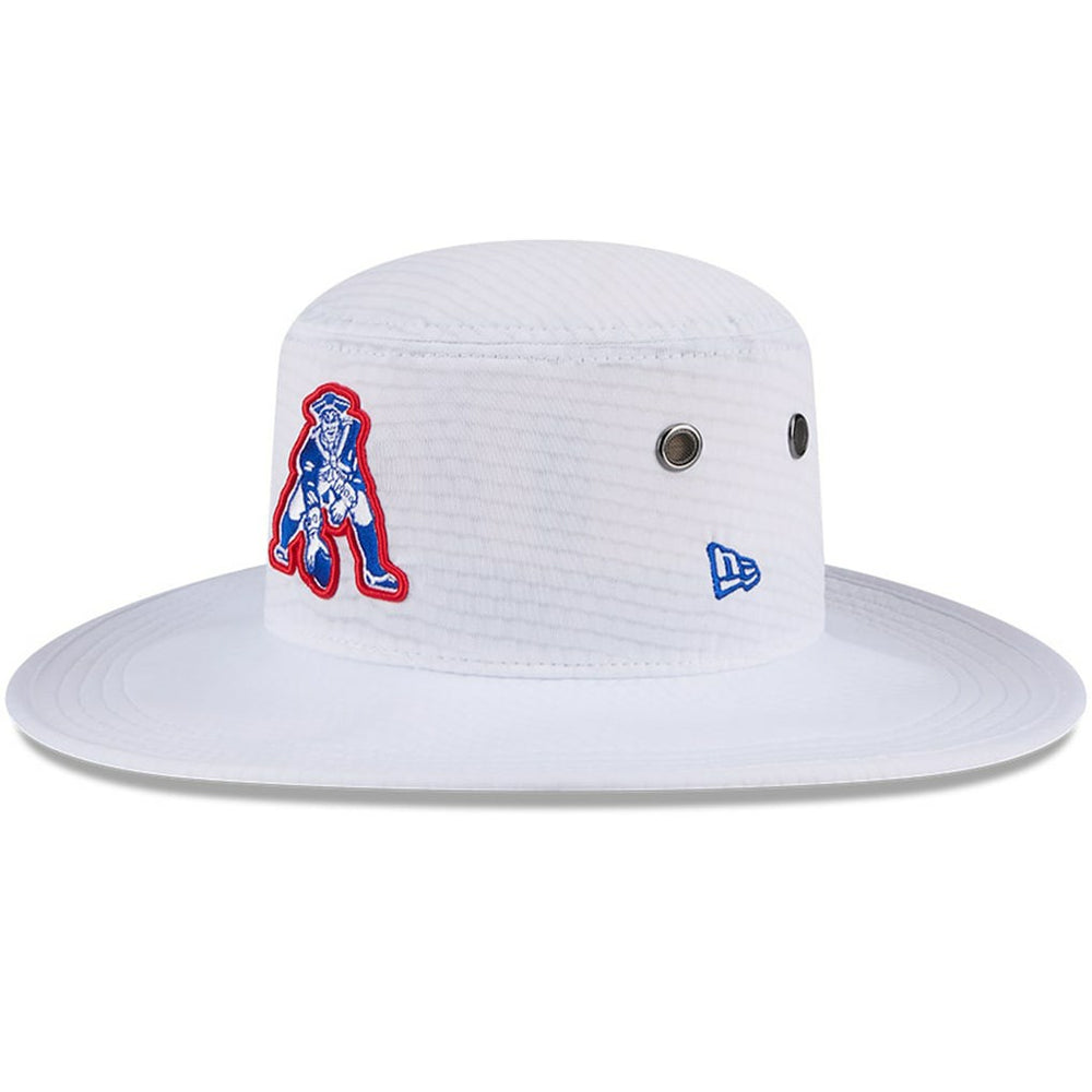 New England Patriots New Era 2024 NFL Training Camp Panama Bucket Hat - White discount
