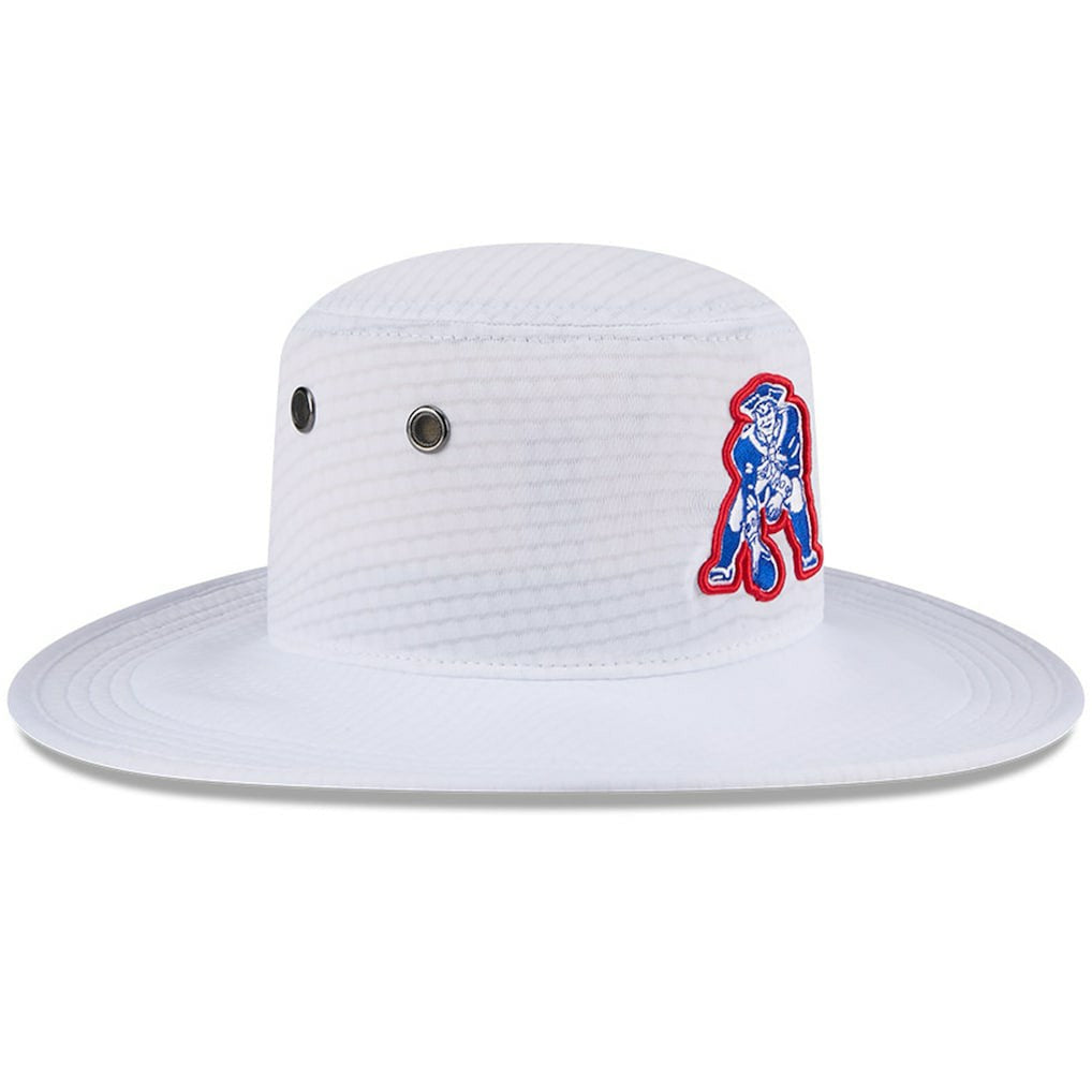 New England Patriots New Era 2024 NFL Training Camp Panama Bucket Hat - White discount
