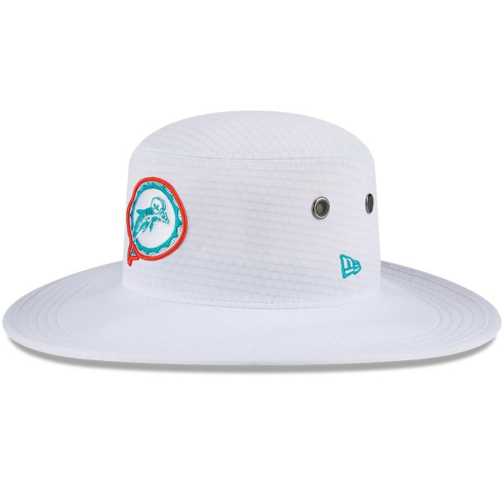 Miami Dolphins New Era 2024 NFL Training Camp Panama Bucket Hat - White cheap