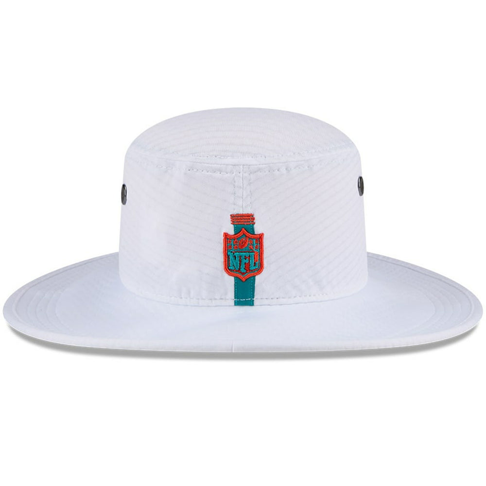 Miami Dolphins New Era 2024 NFL Training Camp Panama Bucket Hat - White cheap