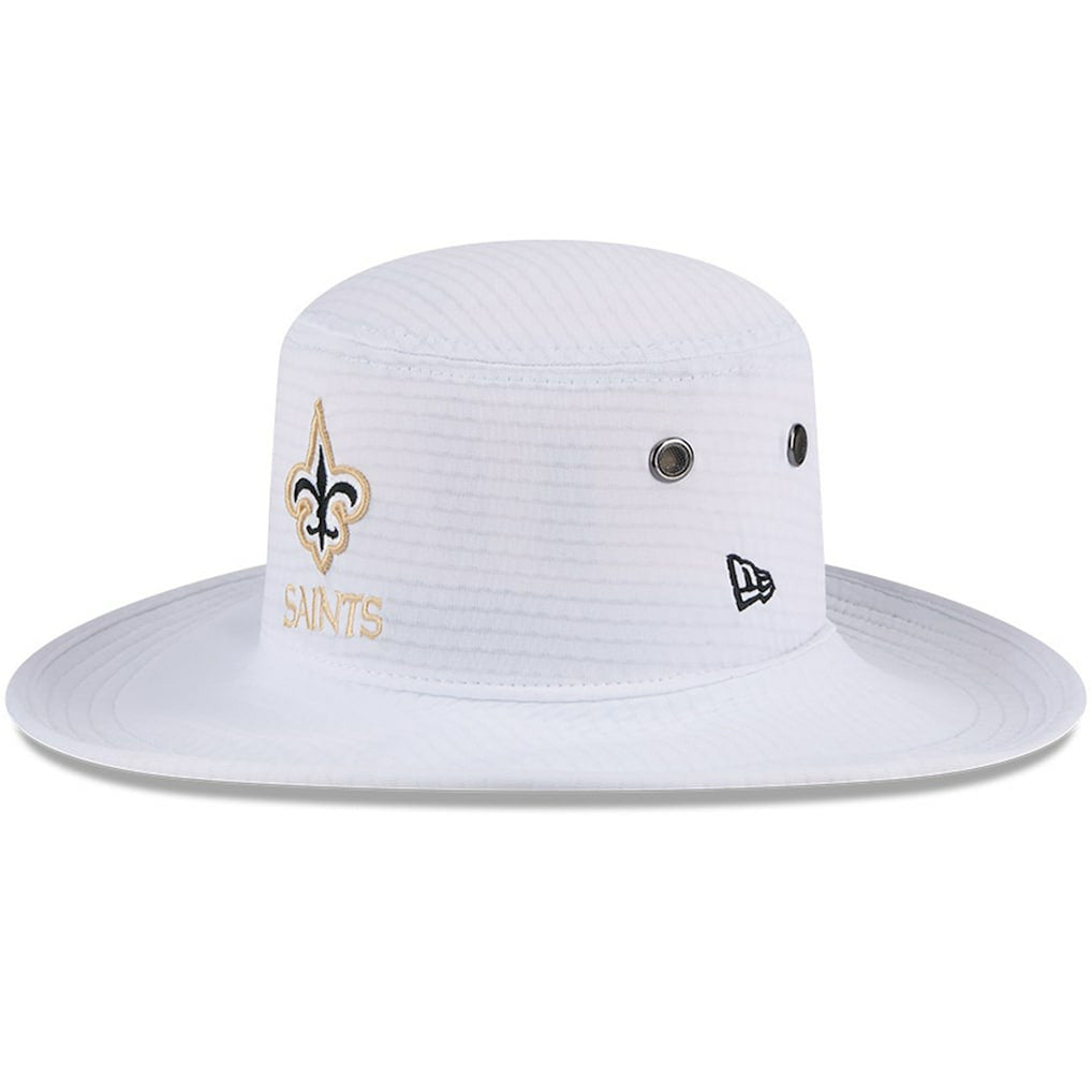 New Orleans Saints New Era 2024 NFL Training Camp Panama Bucket Hat - White on sale