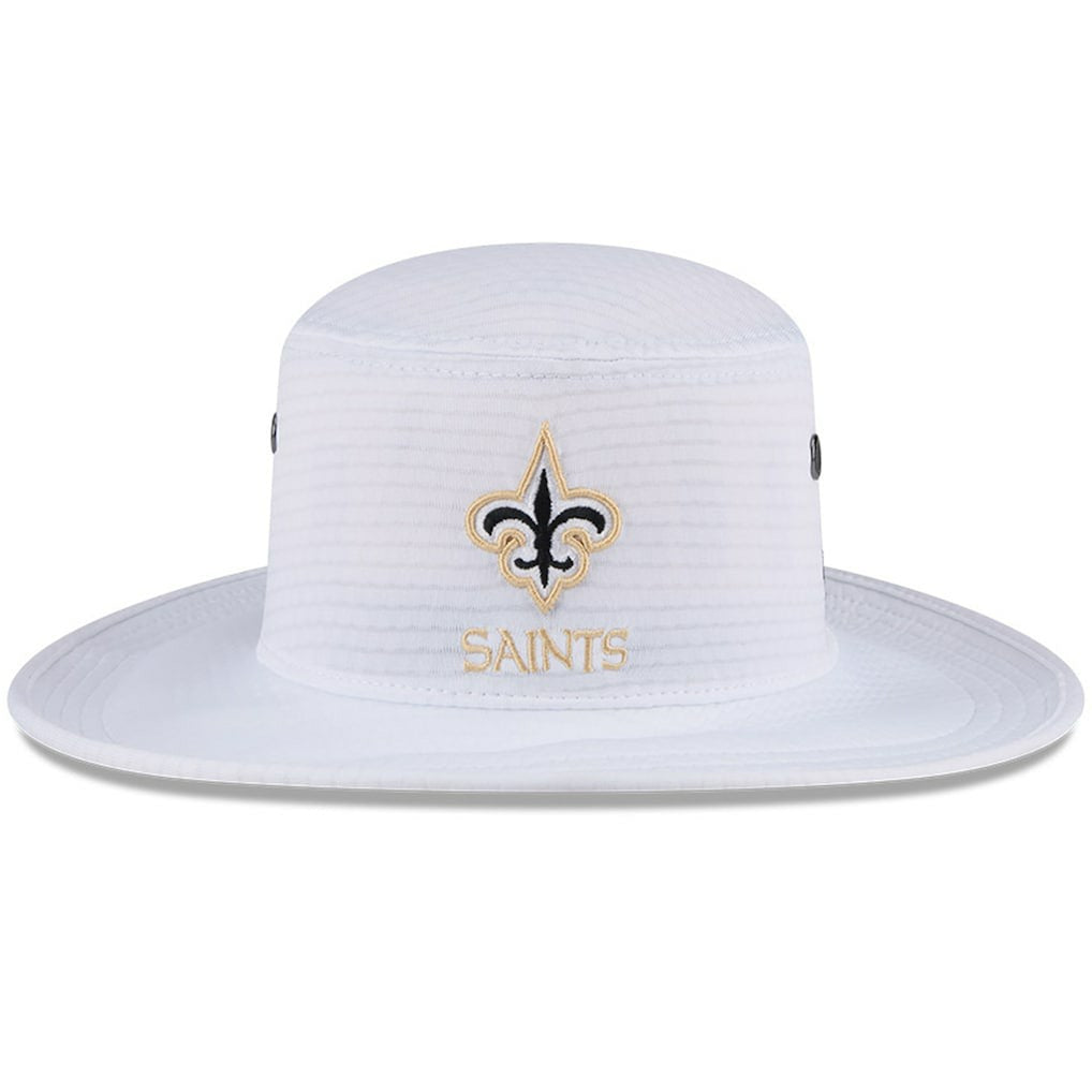 New Orleans Saints New Era 2024 NFL Training Camp Panama Bucket Hat - White on sale