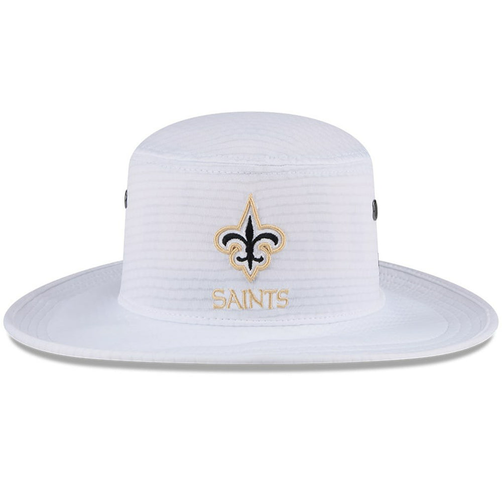 New Orleans Saints New Era 2024 NFL Training Camp Panama Bucket Hat - White on sale