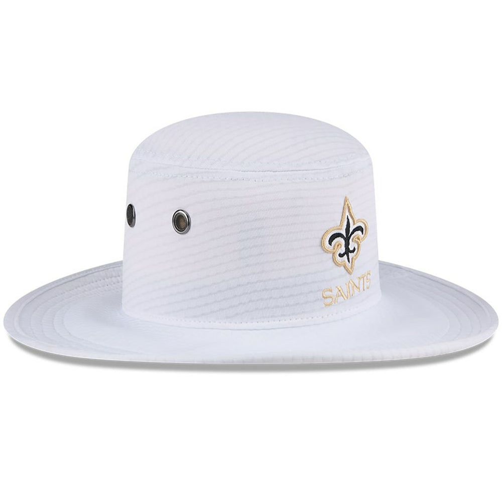 New Orleans Saints New Era 2024 NFL Training Camp Panama Bucket Hat - White on sale