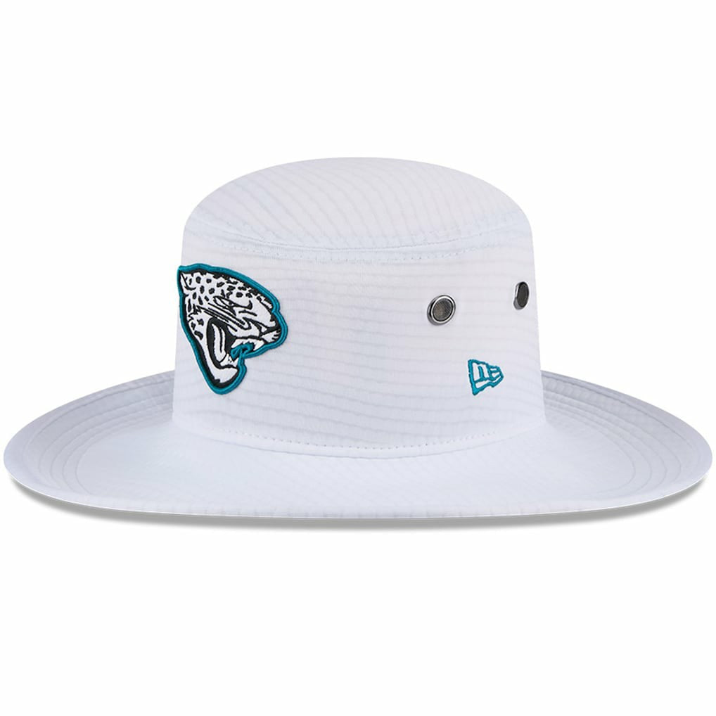 Jacksonville Jaguars New Era 2024 NFL Training Camp Panama Bucket Hat - White cheap