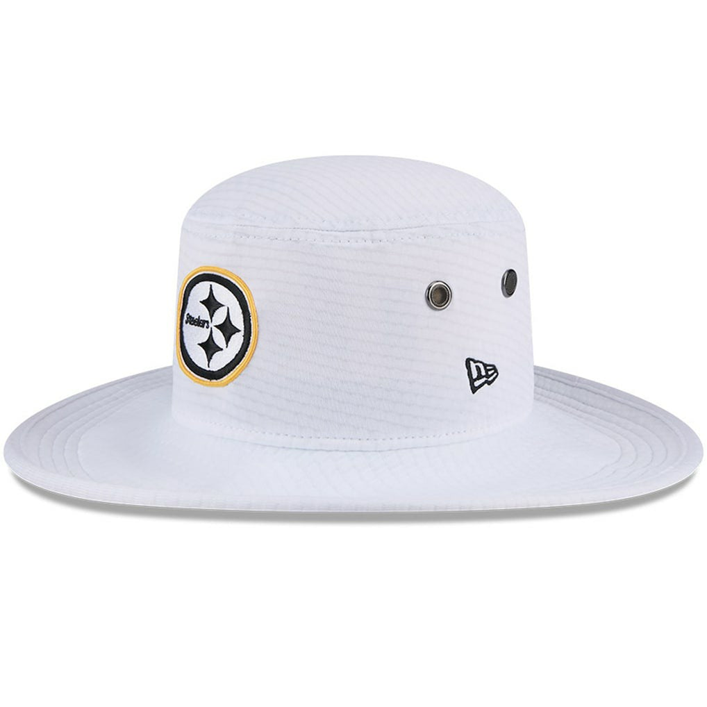 Pittsburgh Steelers New Era 2024 NFL Training Camp Panama Bucket Hat - White sale