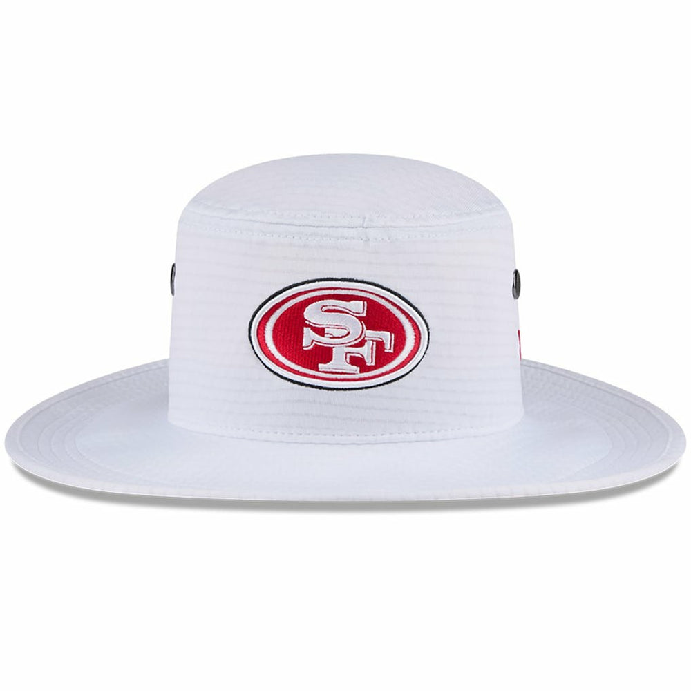 San Francisco 49ers New Era 2024 NFL Training Camp Panama Bucket Hat - White online