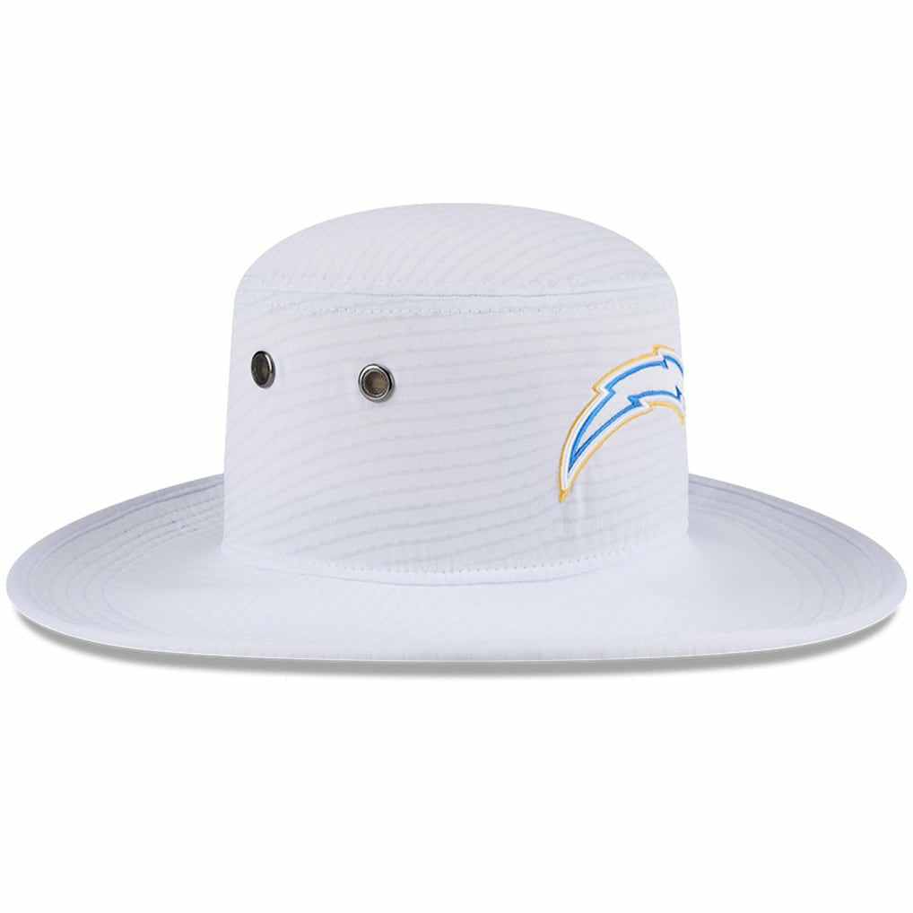 Los Angeles Chargers New Era 2024 NFL Training Camp Panama Bucket Hat - White sale
