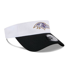 Baltimore Ravens New Era 2024 NFL Training Camp Adjustable Visor - White/Black for sale