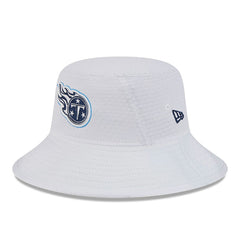 Tennessee Titans New Era 2024 NFL Training Camp Stretch Bucket Hat - White on sale